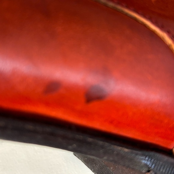 JOHN FLUEVOG Sz 9 The Gateway Lace Up Boots Leather Cognac Made in Vietnam - Picture 5 of 16